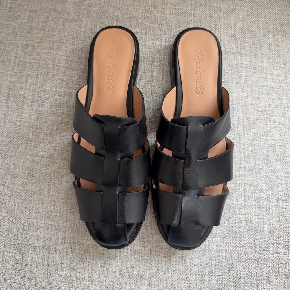Madewell Dixon Fisherman Mules Size 6